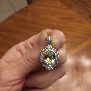 Judith Ripka Sterling Silver Fancy Cut Enhancer